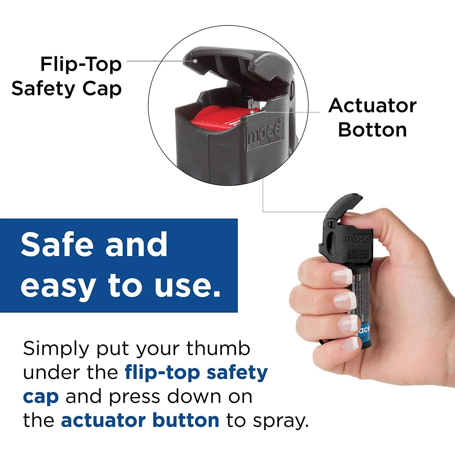 Mace Triple Action Pocket Keychain Pepper Spray 12g - Image 5