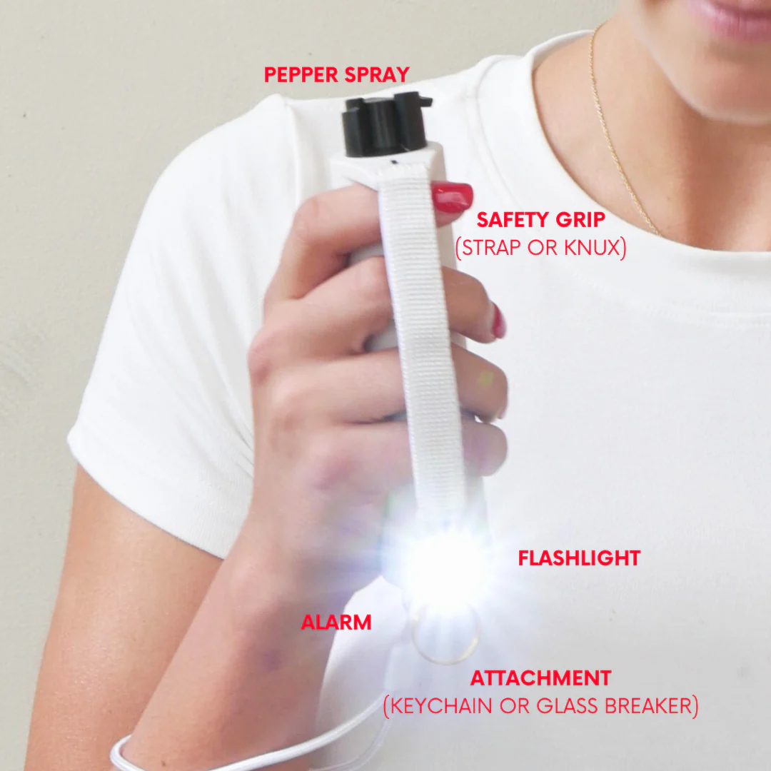 Safely Sidekick LED Panic Alarm Pepper Spray Glass Breaker w/ Strap Grip - Image 8